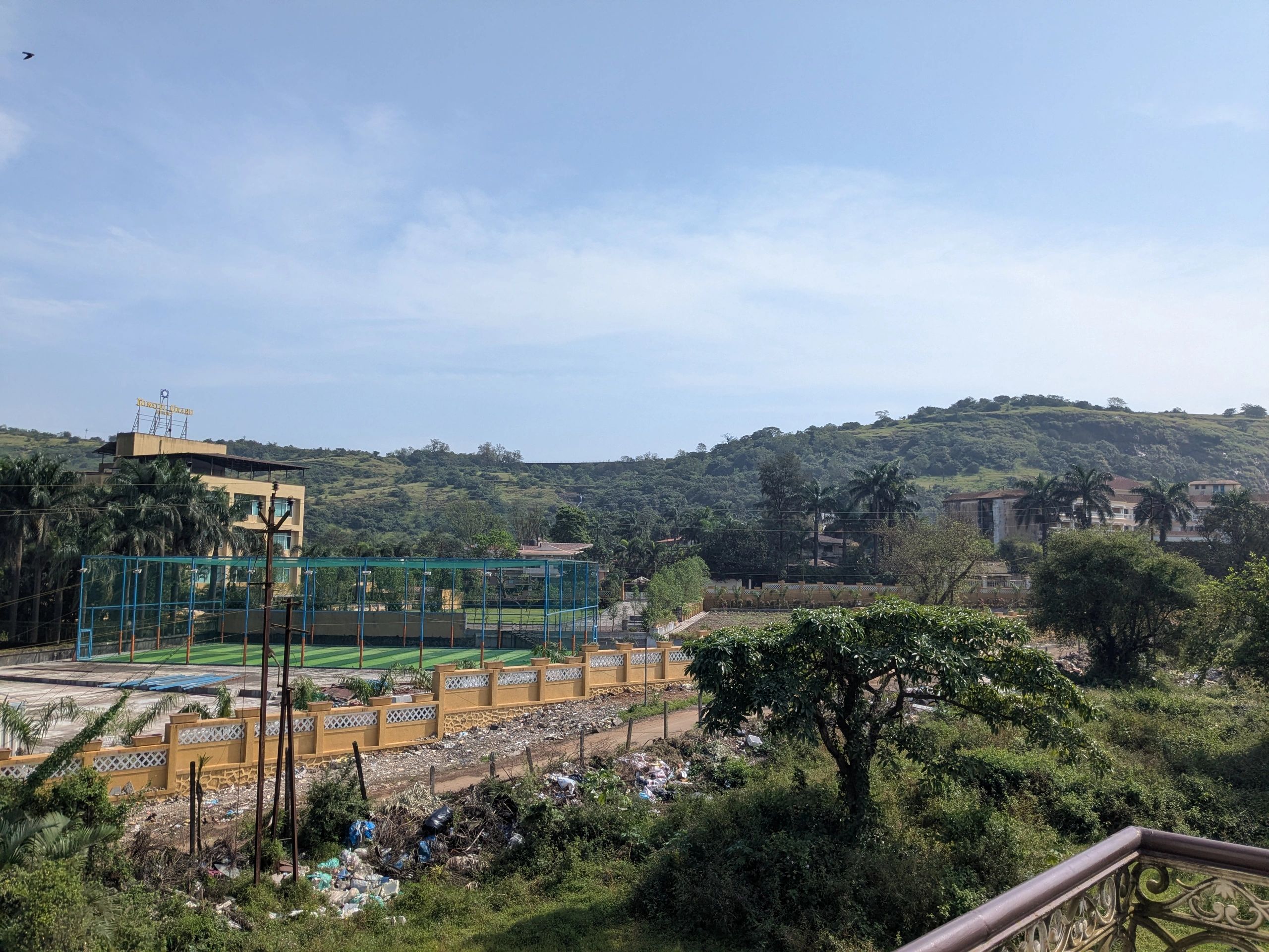 Open green residential surroundings